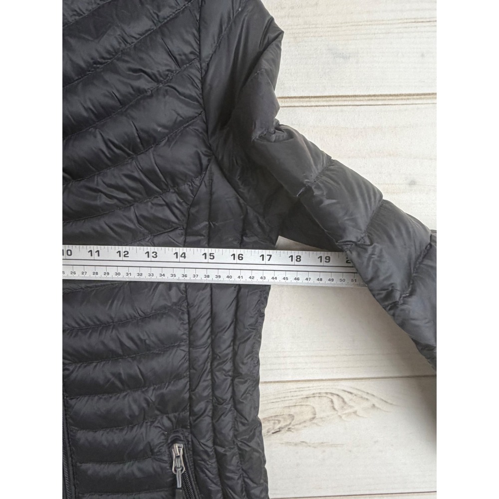 32 Degrees Heat Jacket Womens XS Black Ultra Light Packable Down Hooded NWT - Picture 4 of 7